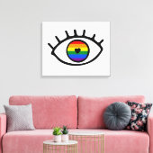 Rainbow Eye Leinwanddruck (Insitu (Wohnzimmer))