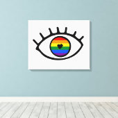 Rainbow Eye Leinwanddruck (Insitu (Holzboden))