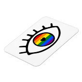 Rainbow Eye Magnet (Linke Seite)