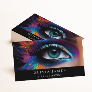 Rainbow Eye Makeup Artist Beauty Salon Visitenkarte