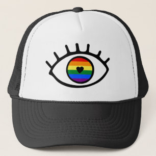 Rainbow Eye Truckerkappe