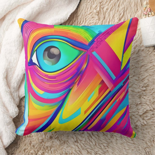 Rainbow Eye Wonder Art Kissen (Decke)