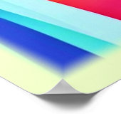 Rainbow Eye Wonder Art Poster (Ecke)