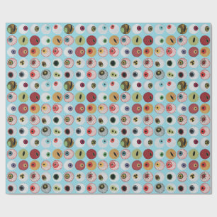 Rainbow-Eyeballs Geschenkpapier