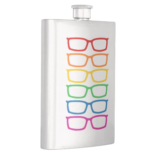 Rainbow Eyeglasses Flachmann (Rechts)