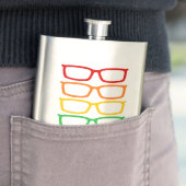 Rainbow Eyeglasses Flachmann (Beispiel)