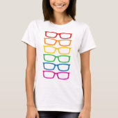 Rainbow Eyeglasses T-Shirt (Vorderseite)