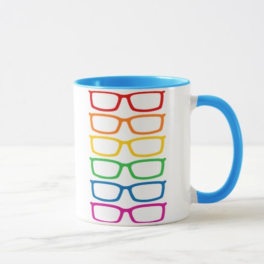 Rainbow Eyeglasses Tasse (Rechts)
