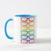 Rainbow Eyeglasses Tasse (Links)