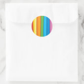 Rainbow Fabrics Runder Aufkleber (Tasche)