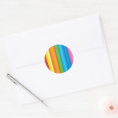 Rainbow Fabrics Runder Aufkleber (Umschlag)
