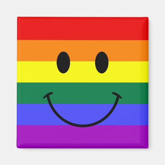 Rainbow Face Magnet (Vorne)