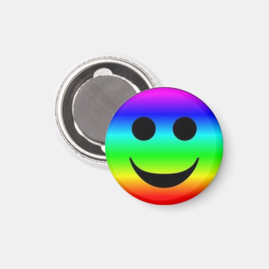 Rainbow Face/Magnet Magnet (Vorderseite/Rückseite)