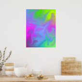 Rainbow Face Poster (Küche)