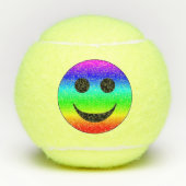 Rainbow Face Tennisbälle (Vorderseite)
