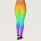 Rainbow Fade mit Circles-Muster Leggings (Rückseite)