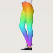 Rainbow Fade mit Circles-Muster Leggings (Links)