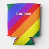 Rainbow-Fahne des personalisierten Gay Pride Dosenkühler (Vorderseite)
