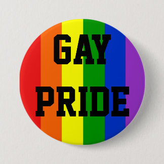 Rainbow-Fahne-Rundtaste des Gay Pride Button