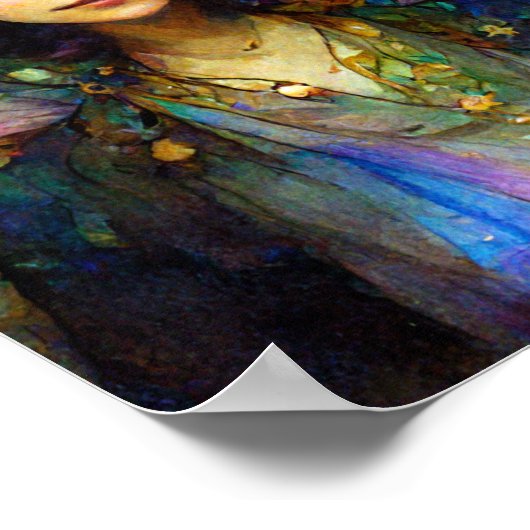 Rainbow Faiasy Fantasy Art Poster (Ecke)