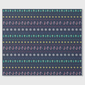 Rainbow Fair Isle von Primary.com Geschenkpapier (Flach)