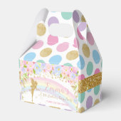 Rainbow Fairy Birthday Party Baby Shower Danke Geschenkschachtel (Rückseite)