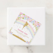 Rainbow Fairy Birthday Party Danke Geschenkanhänger (Beispiel)