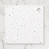 Rainbow Fairy Birthday Party Danke Geschenkanhänger (Rückseite)