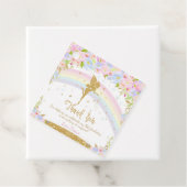 Rainbow Fairy Birthday Party Danke Geschenkanhänger (Beispiel)