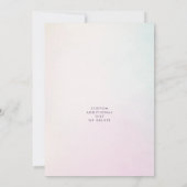 Rainbow Fairy Boho Arch Birthday Party Girl Einladung (Rückseite)