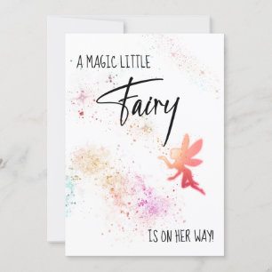*~* Rainbow Fairy Dust Baby Shower Einladung