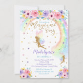 Rainbow Fairy Einladung (Vorderseite)