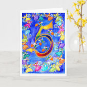 Rainbow Fairy Happy 5. Geburtstag Karte (Gelbe Blume)