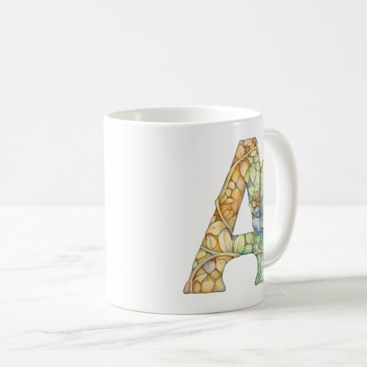 Rainbow Fairy Initial "A" Kaffeetasse (VorderseiteRechts)