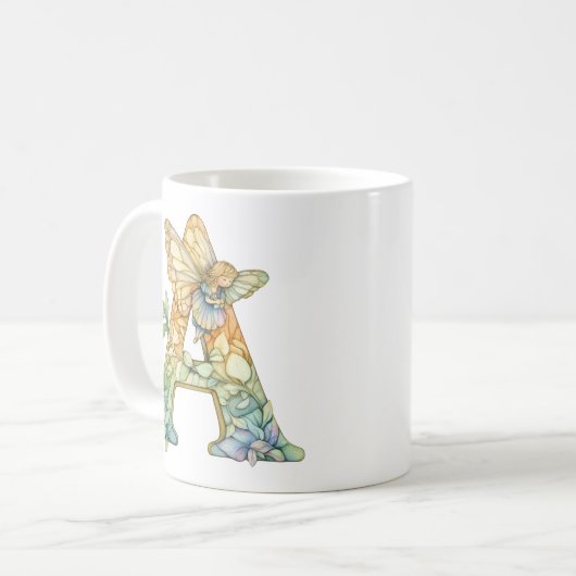 Rainbow Fairy Initial "A" Kaffeetasse (Vorderseite Links)