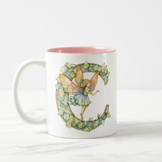 Rainbow Fairy Initial 'C' Zweifarbige Tasse (Links)