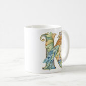 Rainbow Fairy Initial 'K' Kaffeetasse (VorderseiteRechts)
