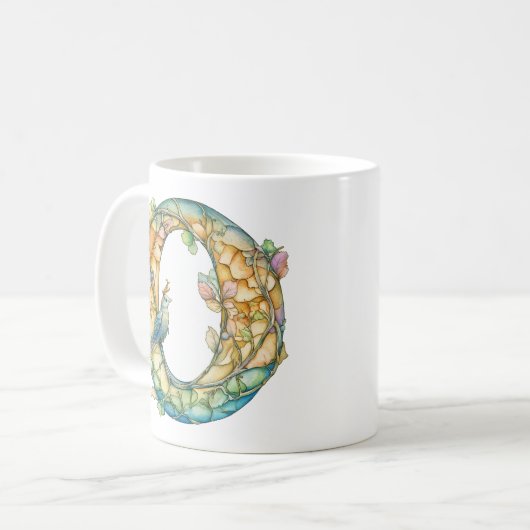 Rainbow Fairy Initial 'O' Kaffeetasse (Vorderseite Links)