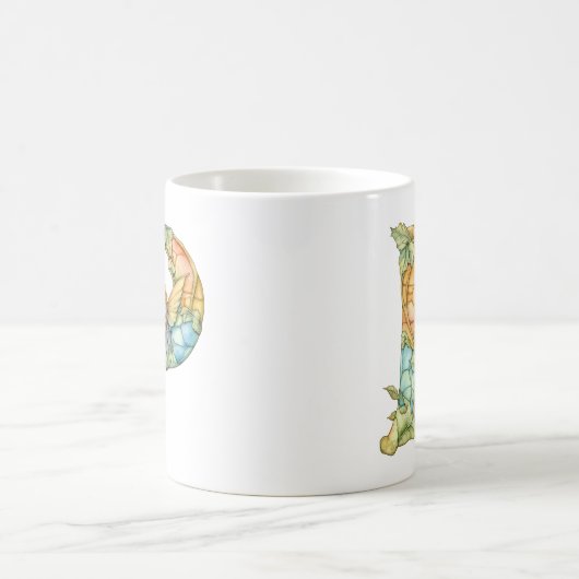 Rainbow Fairy Initial 'P' Kaffeetasse (Mittel)