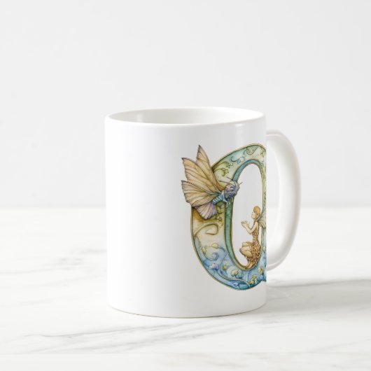 Rainbow Fairy Initial 'Q' Kaffeetasse (VorderseiteRechts)