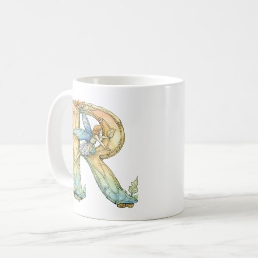 Rainbow Fairy Initial "R" Kaffeetasse (Vorderseite Links)