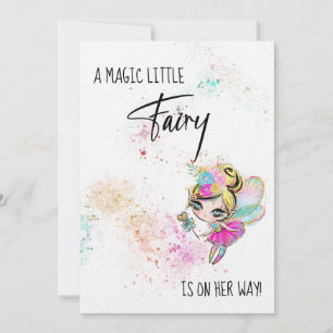*~* Rainbow Fairy Sweet Baby Shower Einladung
