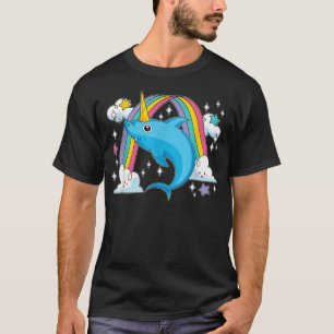 Rainbow Fairytale Ocean Animal Sharkicorn Unicorn T-Shirt