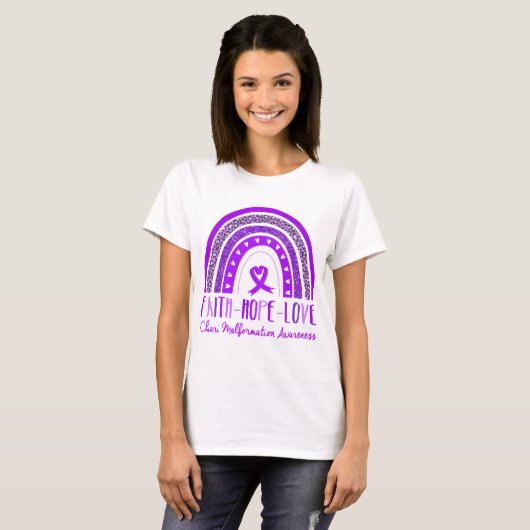 Rainbow Faith Hope Liebe Chiari T-Shirt (Vorne ganz)