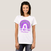 Rainbow Faith Hope Liebe Epilepsy Bewusstsein T-Shirt (Vorne ganz)