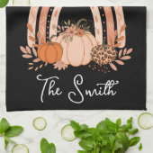 Rainbow Fall Pumpkins Küche |Herbst-Erntedank Geschirrtuch (Gefaltet)