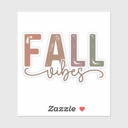 Rainbow Fall Vibes Aufkleber (Blatt)