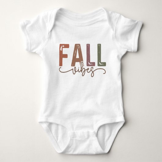 Rainbow Fall Vibes Baby Strampler (Vorderseite)