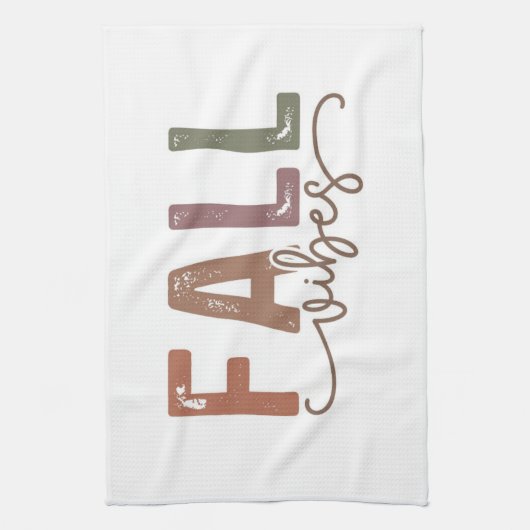 Rainbow Fall Vibes Geschirrtuch (Vertikal)