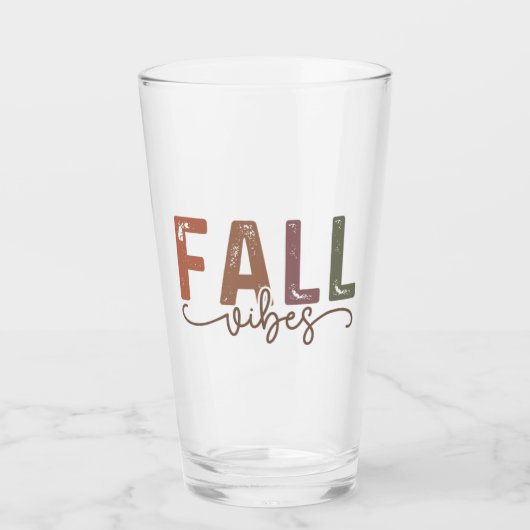 Rainbow Fall Vibes Glas (Vorderseite)